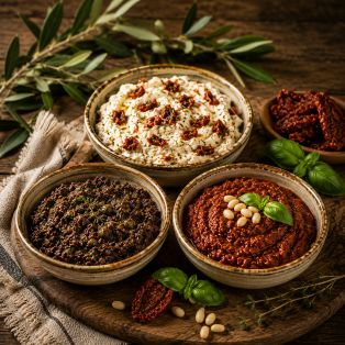 Dips & Pestos المغمسات والبيستو